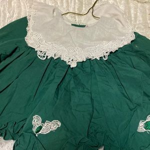 Green kids dress